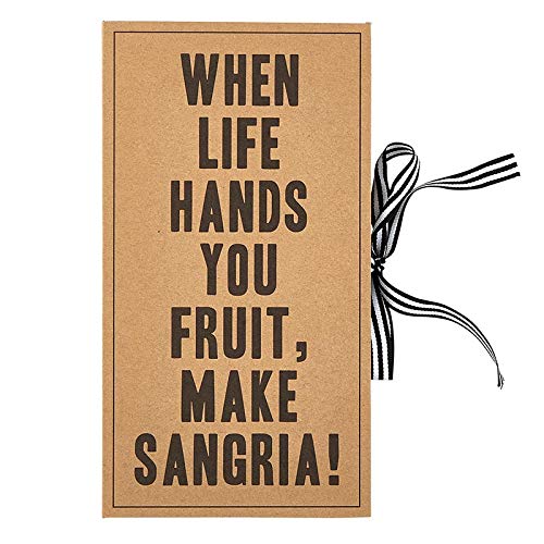 Creative Brands TableSugar Cardboard Book Gift Set, 2-Piece, Sangria Bar Tools