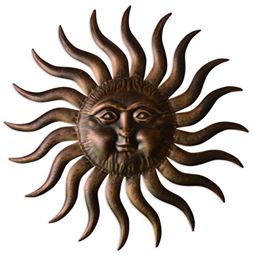 Sunset Vista Comfy Hour 31" Sun Face Wall Decor