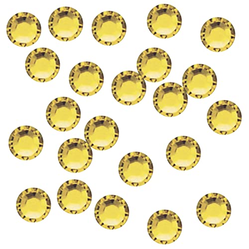 Rhinestone Genie Hotfix Rhinestones, Professional Grade Crystal Glass, Available in Several Colors, Sizes, and Quantities. (ss10 (3mm) / 1440 pcs, Gold - Light Topaz)