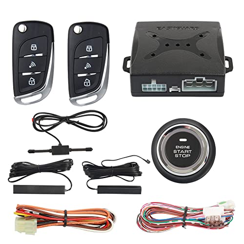 EASYGUARD EC003N-V-1 PKE Passive Keyless Entry Car Alarm System Push Start Button Remote Start Starter DC12V