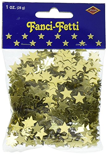 Beistle Fanci-Fetti Stars (gold) Party Accessory  (1 count) (1 Oz/Pkg)