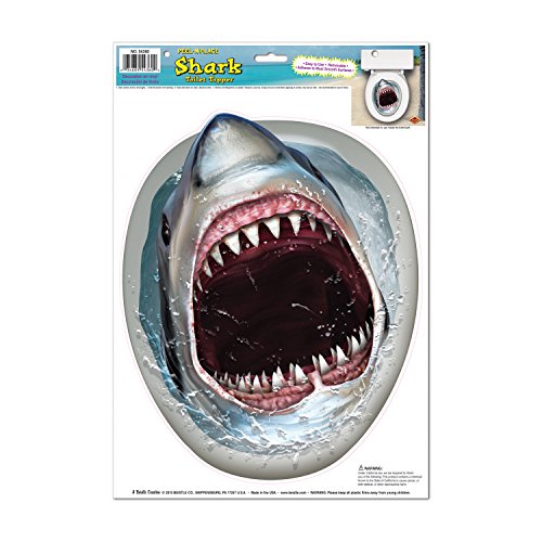 Beistle Shark Toilet Topper Peel &