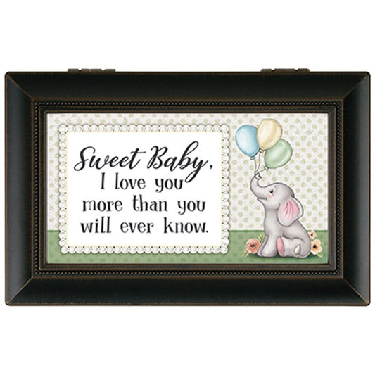 Carson Home 18811 Sweet Baby Music Box, 6-inch Width