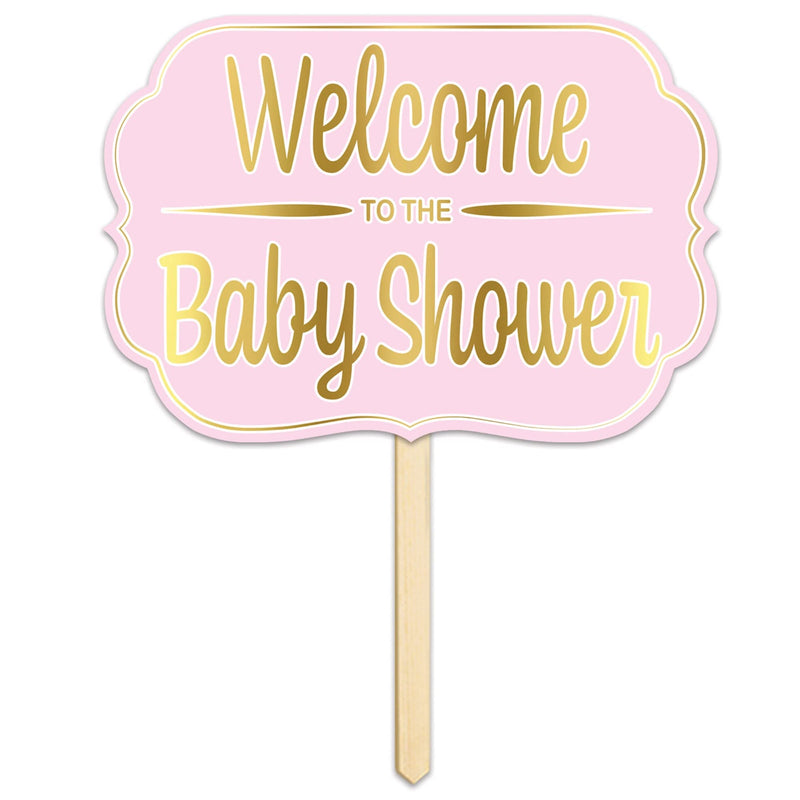 Foil Welcome ToThe Baby Shower Yard Sign