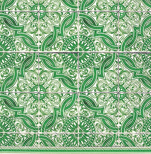 Boston International IHR 3-Ply Paper Napkins, 20-Count Lunch Size, Lorenzo Green