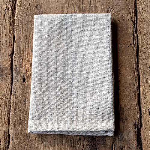 Park Hill Collection Pewter Pin Striped Woven Linen Napkin