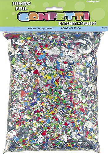 Unique Industries Jumbo Bag of Foil Confetti, 10oz