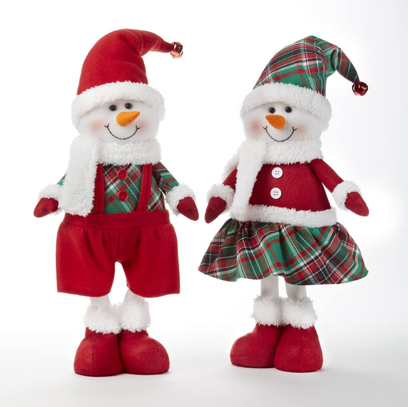 Delton Jingle Long Leg Snowman, 2 Assortment