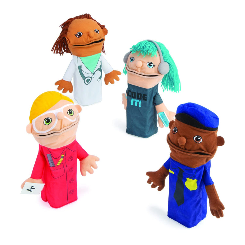 Community Helper Hand Puppets - Educational - Teaching Supplies - 4 Puppets