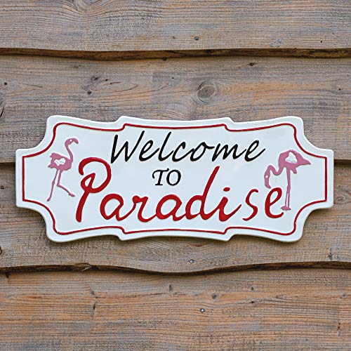 CTW Home Collection 770463 Welcome to Paradise Decorative Sign, 23.75-inch Width