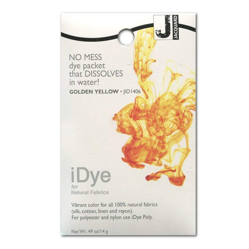 Jacquard Products 100% Natural, Golden iDye Fabric Dye, Gold Yellow