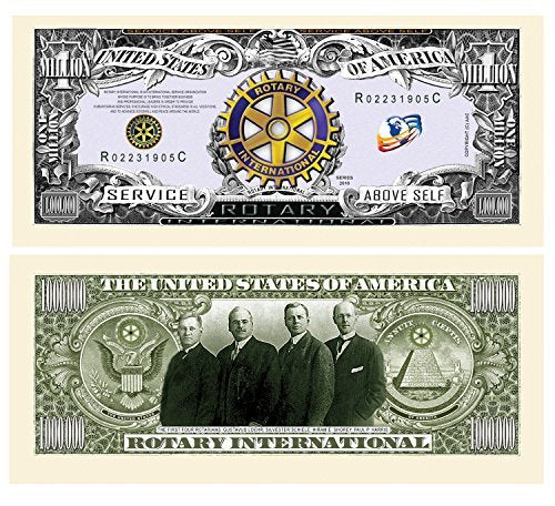 American Art Classics Rotary Club Rotarian Million Dollar Bill (Pack of 5) - Best Gift for Rotarians