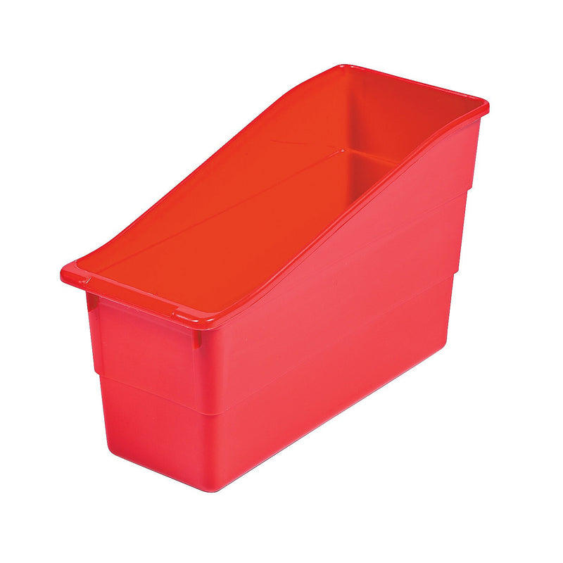 Fun Express Red Plastic Book Storage - 6 Pieces - Educational and Learning Activities for Kids