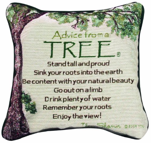 Manual The Lodge Collection Reversible Throw Pillow, 12.5 X 12.5-Inch, Advice from a Tree X Your True Nature