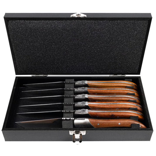 Vanderlinden Luxury Laguiole Du Monde Steak Knives Rosewood,2.17 Pounds