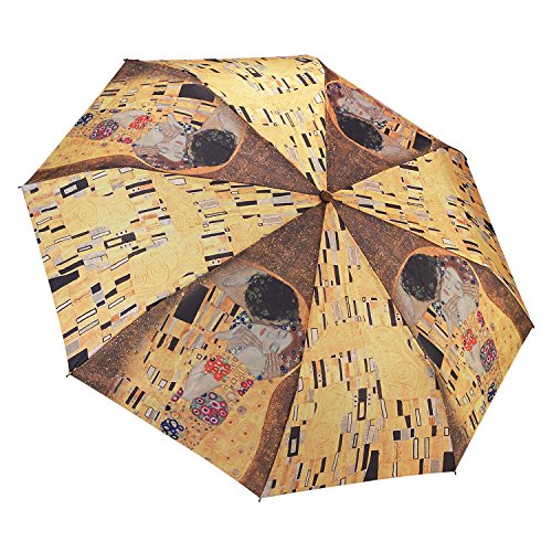 Galleria Gustav Klimt"The Kiss" Folding Umbrella