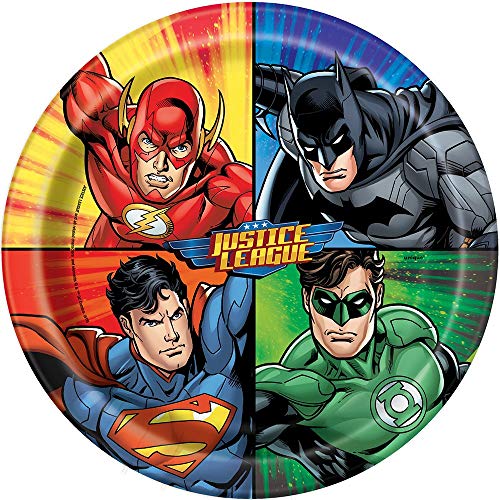 Unique Industries Unique Justice League Dinner Plates, 8ct