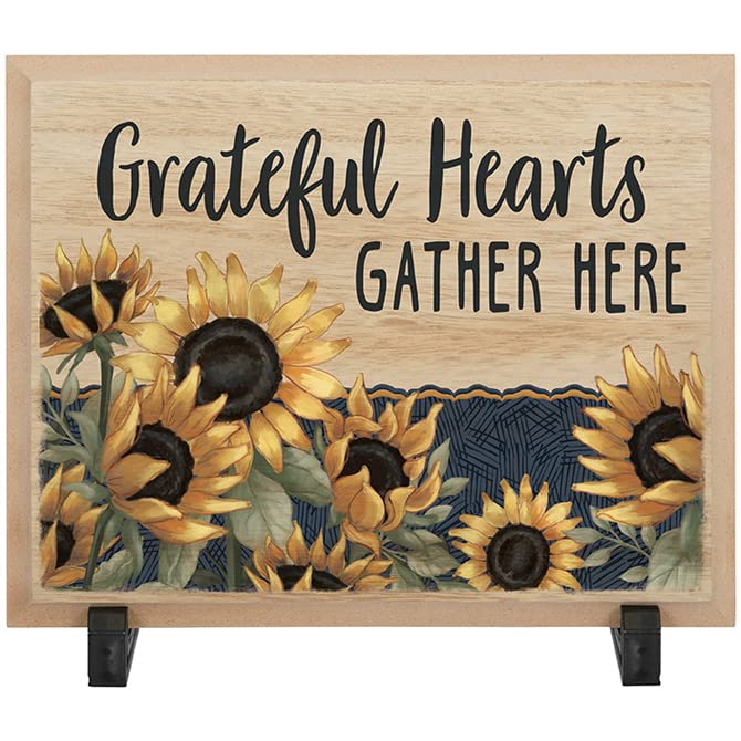 Carson Home Accents Grateful Hearts Table D√©cor Plaque, 9-inch Width