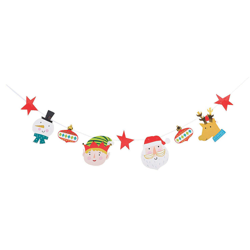 CHRISTMAS CREW GARLAND - Party Decor - 1 Piece