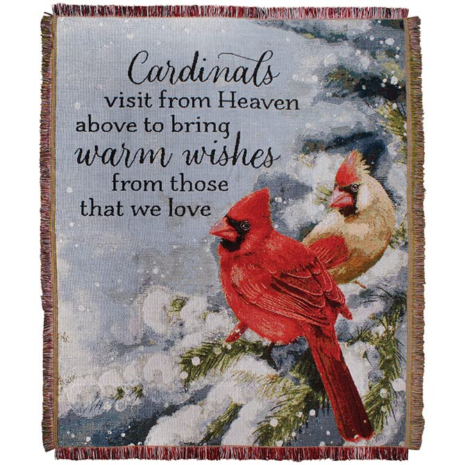 Carson Home Accents Cardinals Woven Tapestry Throw, 60-inch Height