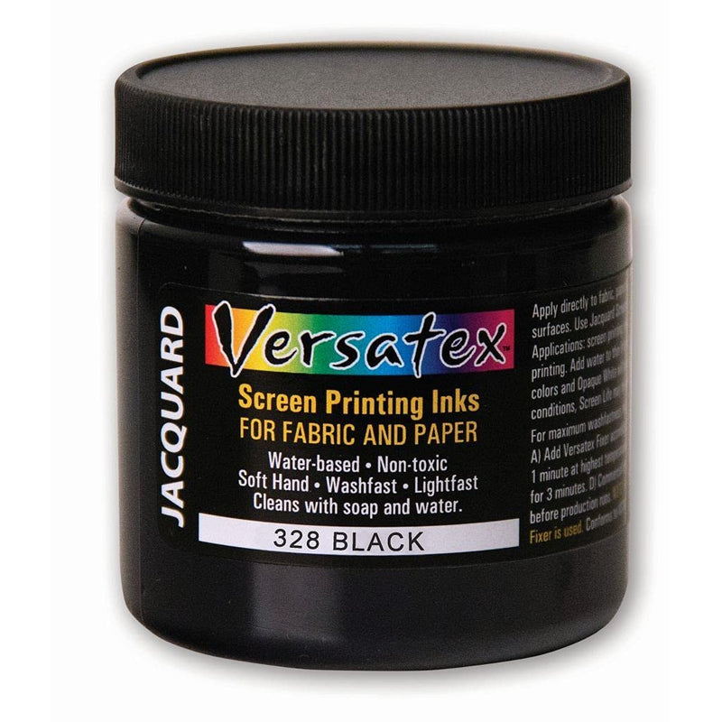 Versatex Print Ink by Jacquard, Semi-Transparent, Water-Based, 4oz Jar, Black