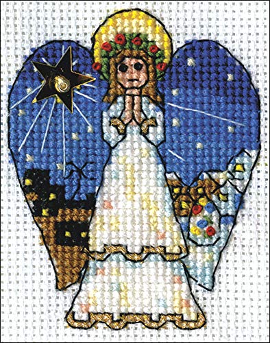 Design Works Crafts Counted Cross Stitch Kit 2 x 3 in. Angel