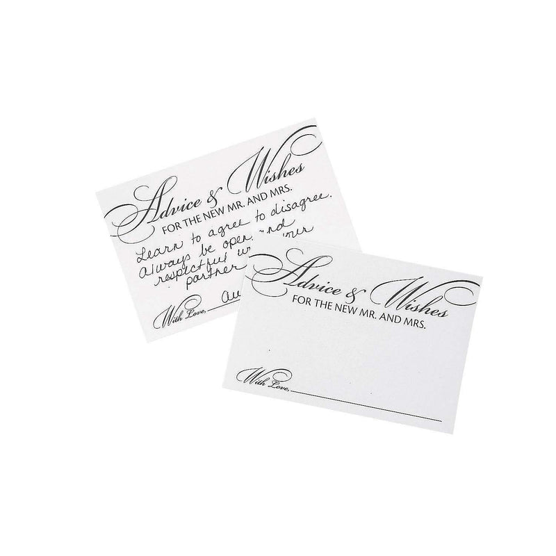 Fun Express ADVICE FOR THE BRIDE & GROOM CARDS 24PC - Stationery - 24 Pieces