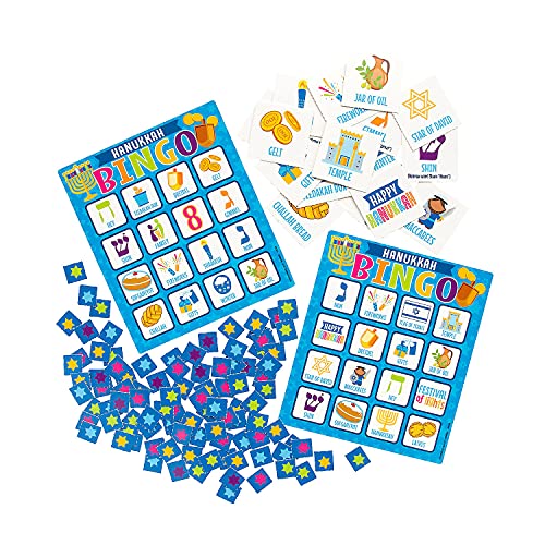 Fun Express Hanukkah Bingo Game - Toys - 22 Pieces