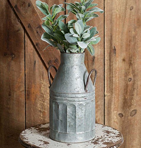 CTW Rustic Farmhouse Theme Country Decorative Tall Milk Can with Handles