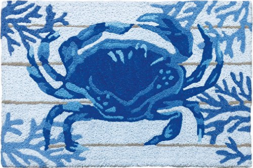 Home Comfort Jellybean Indigo Crab Accent Rug 20 x 30 inches