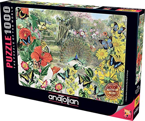 Anatolian Puzzle - Peacock in The Garden, 1000 Piece Jigsaw Puzzle, 