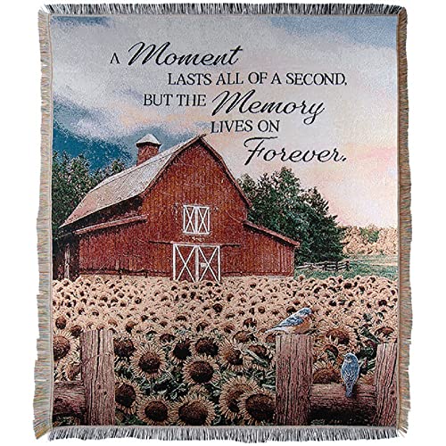 Carson Home Woven Tapestry Throw (Memory Lives On)