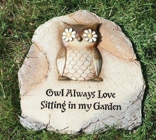 Roman Owl Always Love Sitting In My Garden Garden Stone