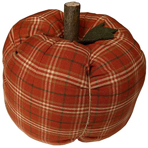 Home Collection by Raghu Stuffed Pumpkin Ornament 6" x 4" Pumpkin Spice