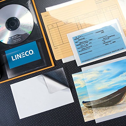 Lineco Peel-Stick Clear CD Pockets 5x5 (50)