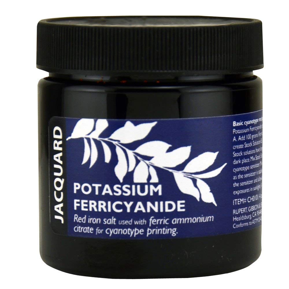 Jacquard Potassium Ferricyanide for Cyanotide Printing, 4 oz. Cyanotype Chemicals, None