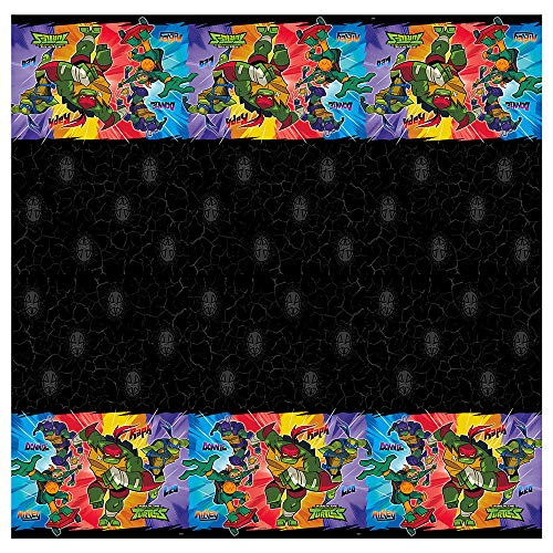 Unique Industries Unique Teenage Mutant Ninja Turtles Plastic Table Cover, 54" x 84", Multi Color (79303)