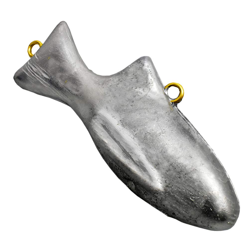 MagBay Lures 100% USA Made Downrigger Weights Heavy Dredge Fish Weight - Vinyl or uncoated (Chrome, 6lb)…