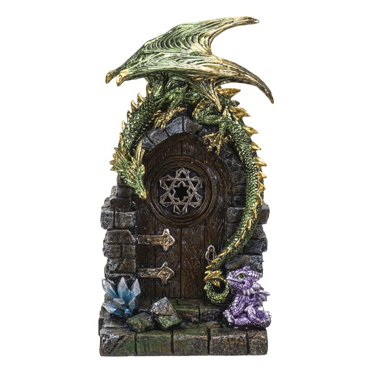 Pacific Trading Giftware Dragon Guarding The Door Figurine, 10-Inch Height