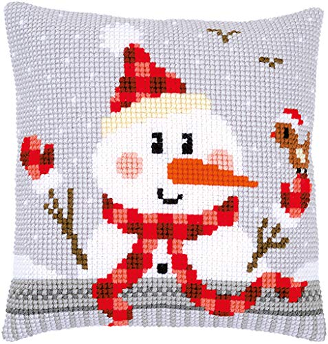 Vervaco Cross Stitch Cushion Kit Snowman PN-0168751