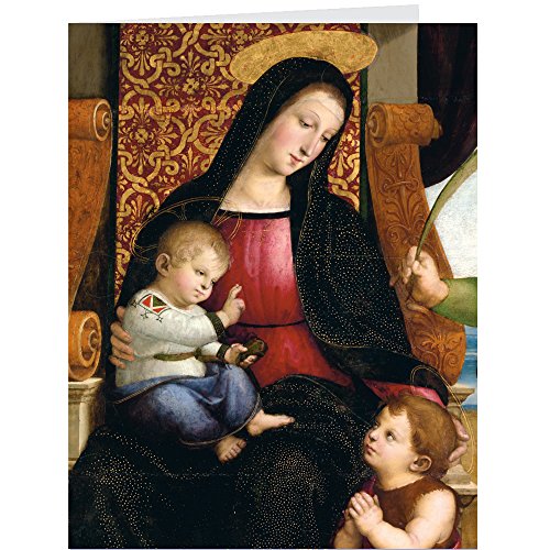 Boston International The MET Boxed Holiday Cards, Madonna and Child Enthroned by Raphael, 20-Count