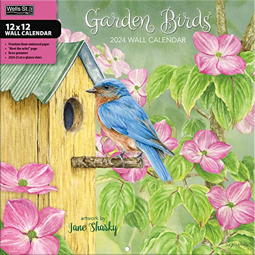 LANG WSBL Garden Birds 2024 12X12 Wall Calendar (24997001681)
