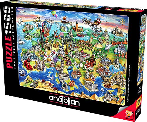 Anatolian Puzzle - European World, 1500 Piece Jigsaw Puzzle, 
