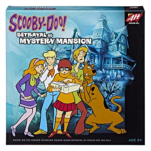 Hasbro Avalon Hill Scooby Doo in Betrayal at Mystery Mansion | Official Scooby Doo + Betrayal at House on The Hill Board Game | Ages 8+ Black