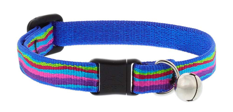 Lupine Breakaway Cat Collar with Bell 1/2" Wide Ripple Creek Design adjusts 8-12"