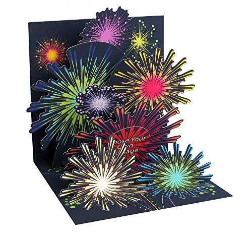 Up With Paper 3d Greeting Card - Fireworks Celebration - All Occasion