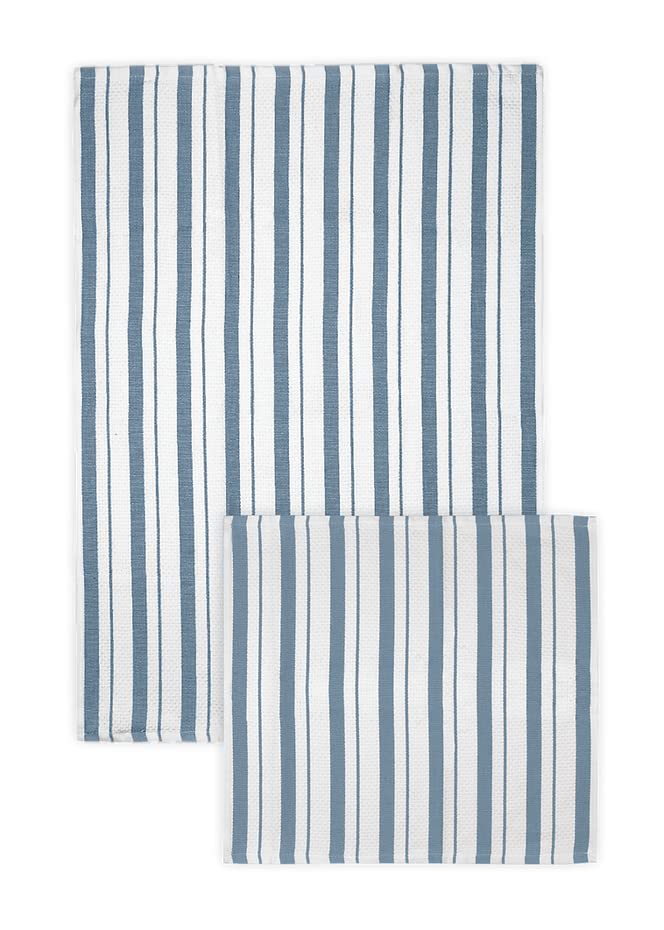 M√ºkitchen BASKET WEAVE TOWEL- TIDE