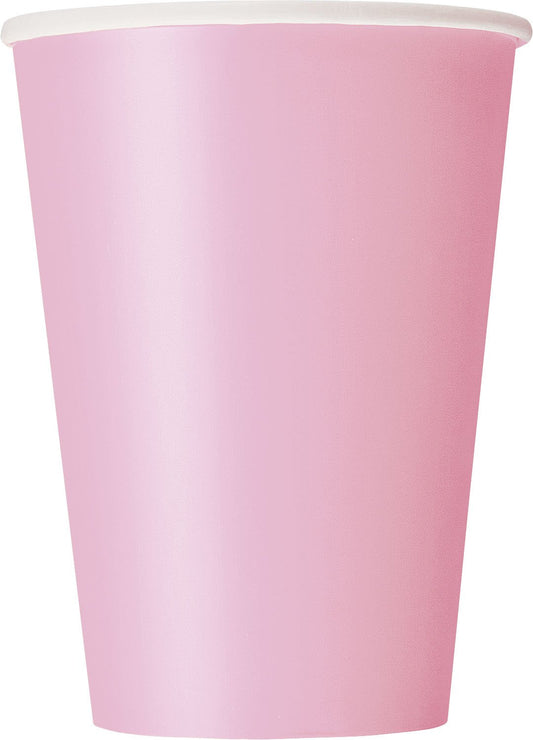 Unique Industries Party Tableware, 10 Count, Light Pink