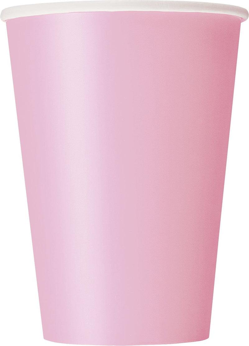 Unique Industries Party Tableware, 10 Count, Light Pink