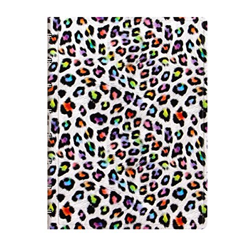 Rediform FILOFAX Refillable Patterns Notebook, A5 (8.25" x 5") Leopard - 112 Cream moveable pages - Index, pocket and page marker (B115056U)